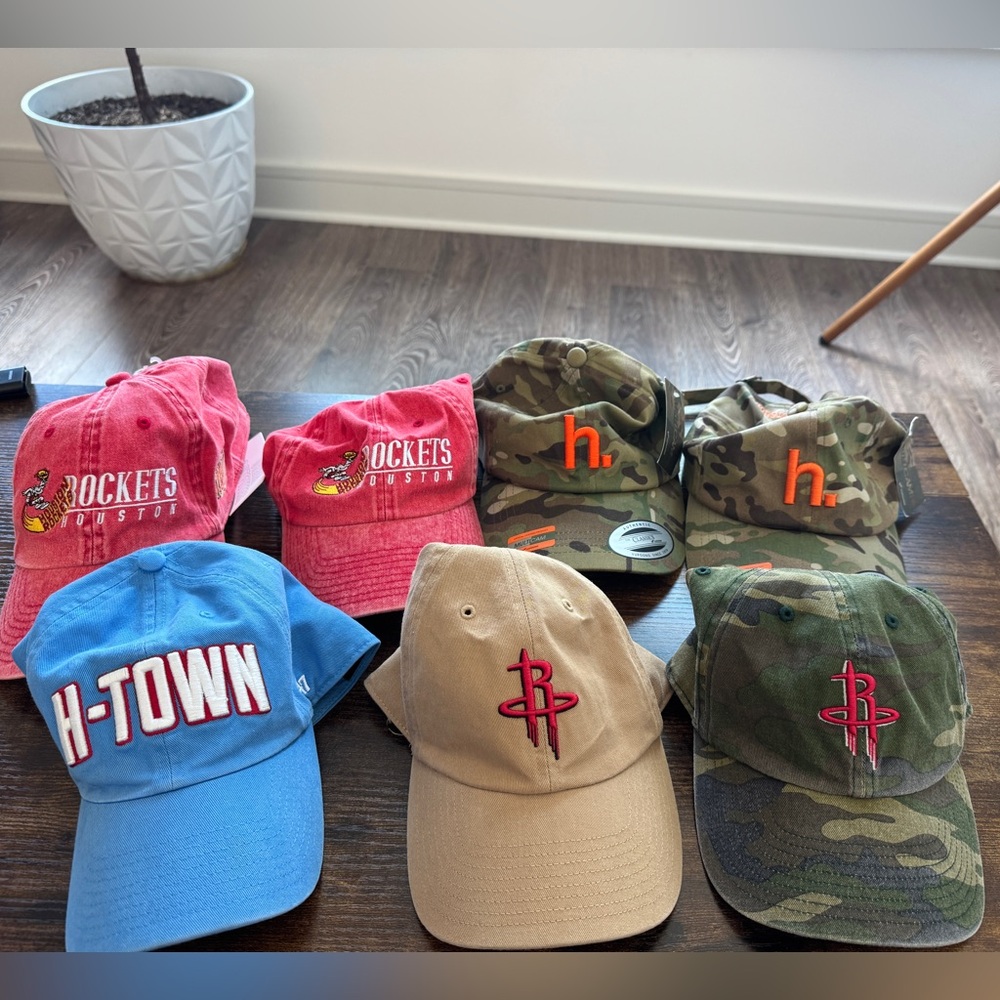 Houston Rockets and Camouflage Caps Collection